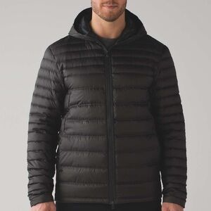Lululemon Mens Zip Down Hoodie Onyx Dark Grey Black Large